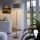 LED φωτιστικό δαπέδου TUNJA 1xE27/20W/230V Ø 38 εκ. χρυσό/καφέ