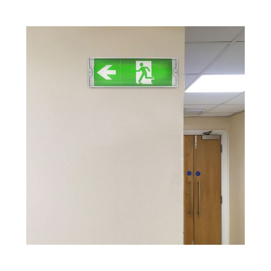 LED Φωτιστικό Έκτακτης Ανάγκης EMERGENCY EXIT LED/3W/230V IP65 6000K 1200mAh