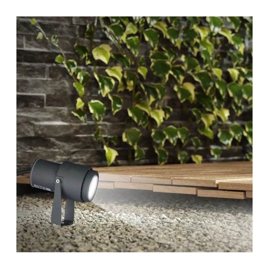 LED Φωτιστικό εξωτερικού χώρου LED/12W/230V 4000K ανθρακί IP65