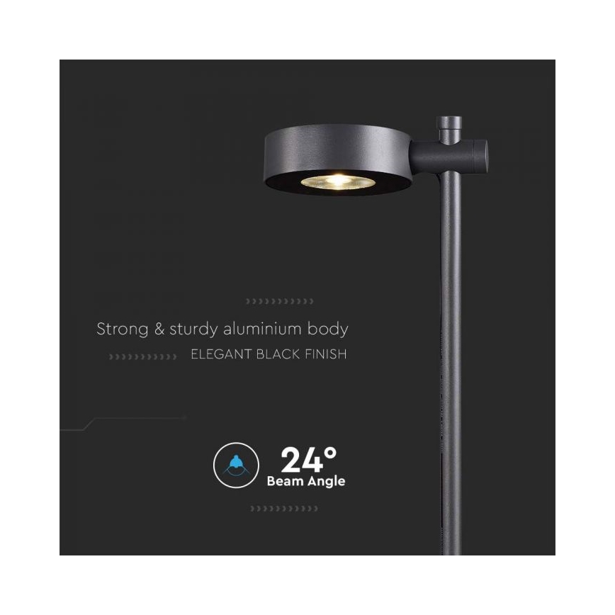LED Φωτιστικό εξωτερικού χώρου LED/7W/230V 3000K IP65 μαύρο