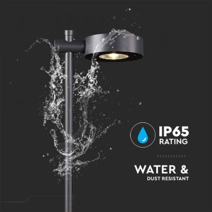 LED Φωτιστικό εξωτερικού χώρου LED/7W/230V 3000K IP65 μαύρο