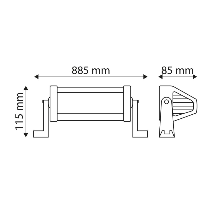LED Φωτιστικό εργασίας αυτοκινήτου μπάρα EPISTAR LED/180W/10-30V IP67 6000K