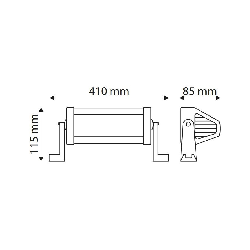 LED Φωτιστικό εργασίας αυτοκινήτου μπάρα EPISTAR LED/72W/10-30V IP67 6000K