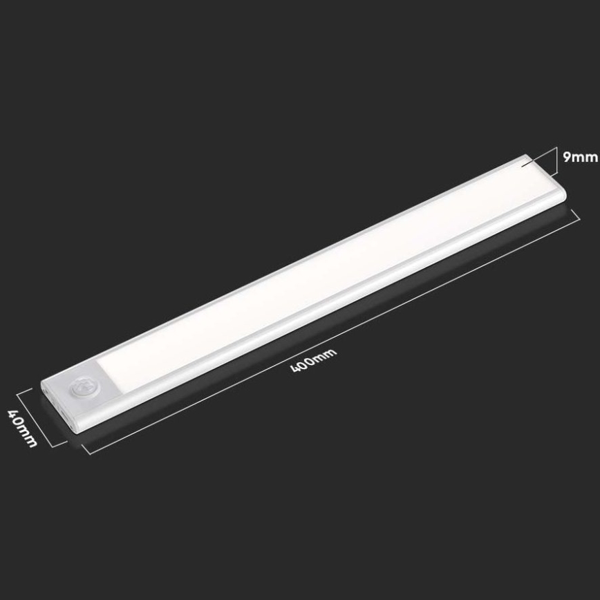 LED φωτιστικό κάτω από ντουλάπι με αισθητήρα LED/2W/5V 4000K 2200 mAh