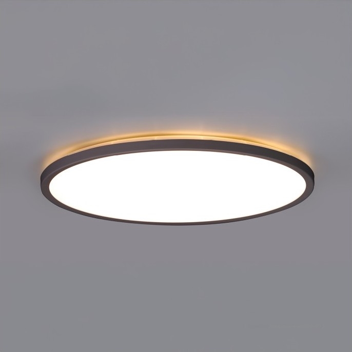 LED Φωτιστικό μπάνιου με αισθητήρα κίνησης και λυκόφωτος NIVERA LED/12W/230V IP54 3000/4000/6000K διάμετρος 22,5 cm μαύρο + τηλεχειριστήριο