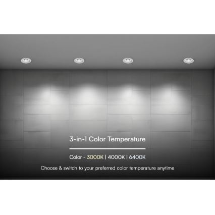 LED φωτιστικό οροφής LED/24W/230V 3000/4000/6400K Ø 13,5 cm λευκό