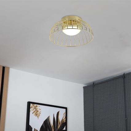 LED φωτιστικό οροφής BETSY LED/12W/230V, διάμ. 25 cm, χρυσό