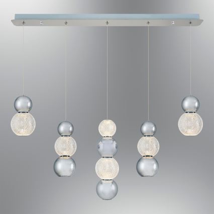 LED Φωτιστικό οροφής CREMONA LED/27W/230V 3000K ματ χρώμιο