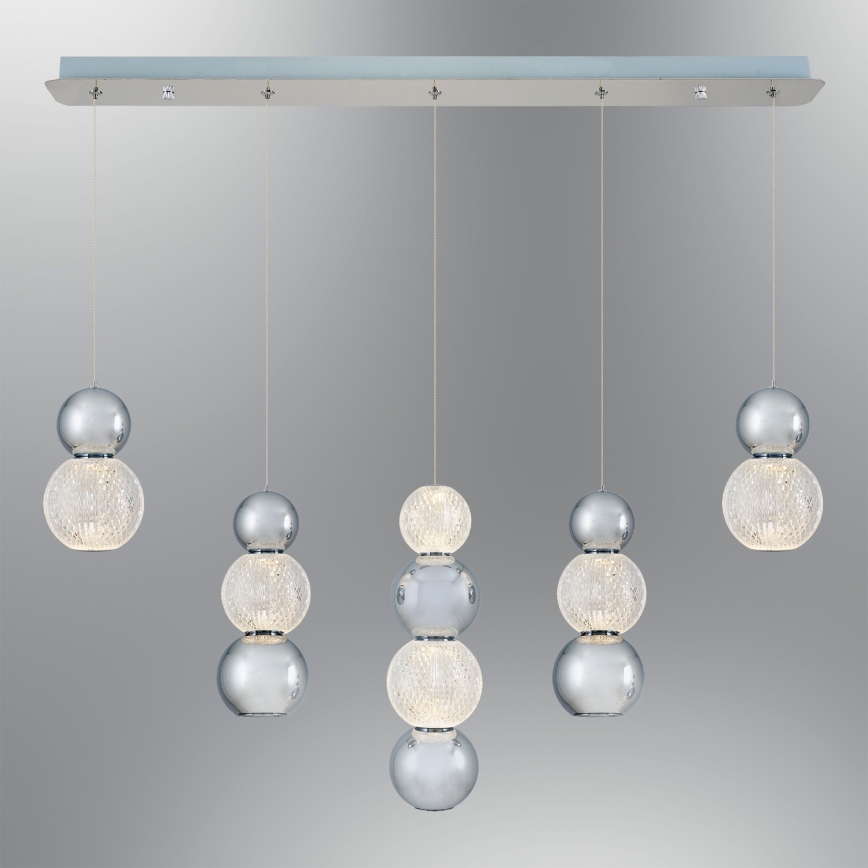 LED Φωτιστικό οροφής CREMONA LED/27W/230V 3000K ματ χρώμιο