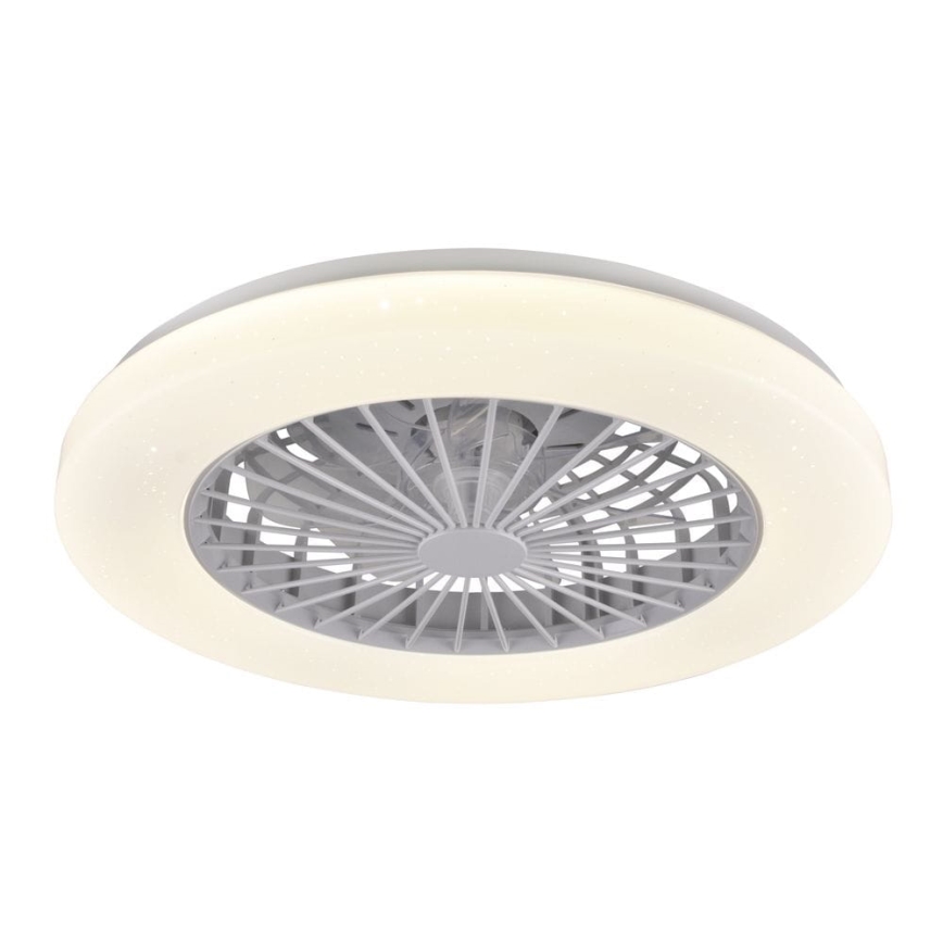 LED Φωτιστικό οροφής dimmable με ανεμιστήρα LIBYA LED/48W/230V 3000-6500K λευκό + τηλεχειριστήριο