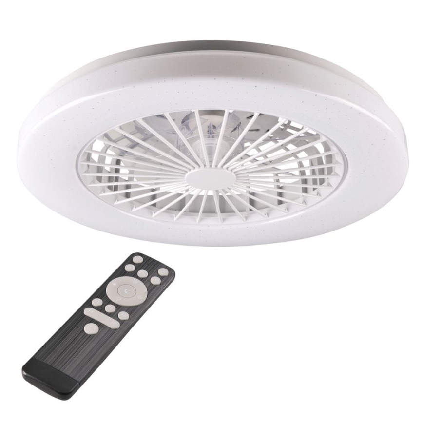 LED Φωτιστικό οροφής dimmable με ανεμιστήρα LIBYA LED/48W/230V 3000-6500K λευκό + τηλεχειριστήριο