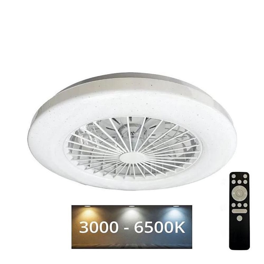 LED Φωτιστικό οροφής dimmable με ανεμιστήρα STAR LED/48W/230V 3000-6500K + τηλεχειριστήριο