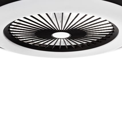 LED Φωτιστικό οροφής dimmable με ανεμιστήρα ZEPHYR LED/48W/230V 3000-6000K μαύρο + τηλεχειριστήριο