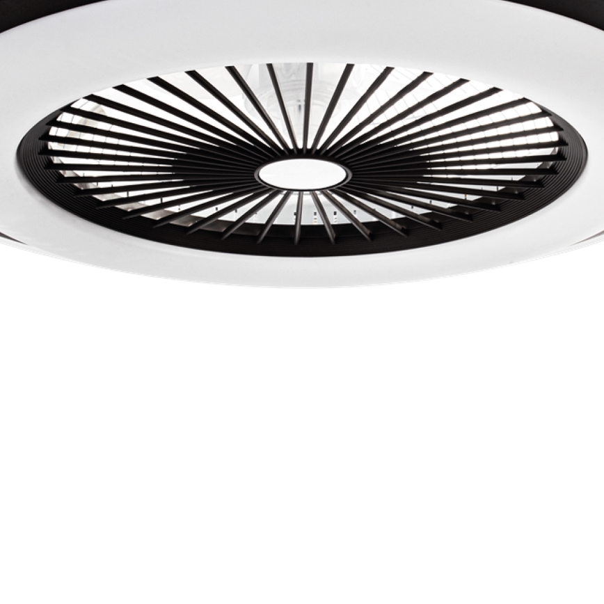 LED Φωτιστικό οροφής dimmable με ανεμιστήρα ZEPHYR LED/48W/230V 3000-6000K μαύρο + τηλεχειριστήριο