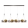 LED Φωτιστικό οροφής ENNA 12xG9/5W/230V 3000K καπνιστό/χρυσό