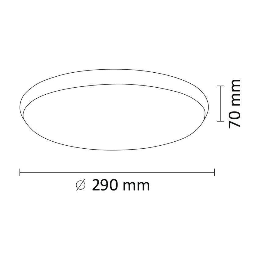 LED Φωτιστικό οροφής KERN LED/15W/230V δ. 29 cm