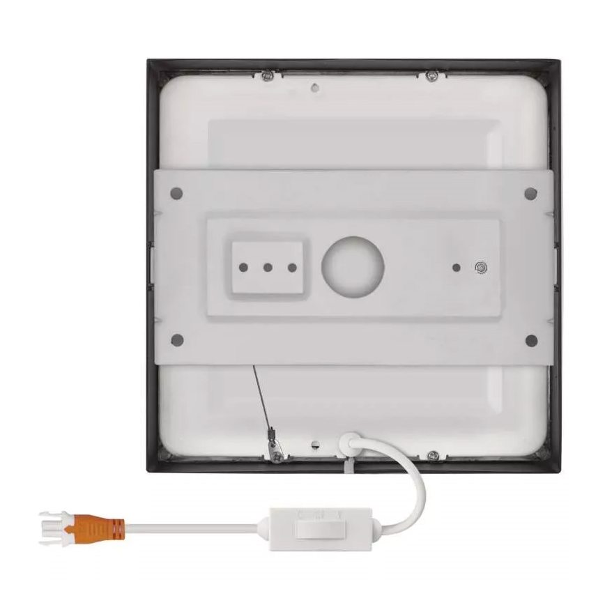 LED Φωτιστικό οροφής NEXXO LED/12,5W/230V 3000/3500/4000K 17x17 cm μαύρο