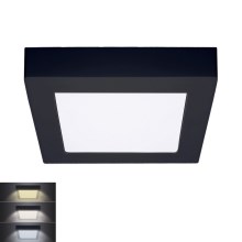 LED Φωτιστικό οροφής LED/12W/230V 3000/4000/6000K μαύρο στενόμακρο