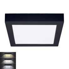 LED Φωτιστικό οροφής LED/18W/230V 3000/4000/6000K μαύρο στενόμακρο