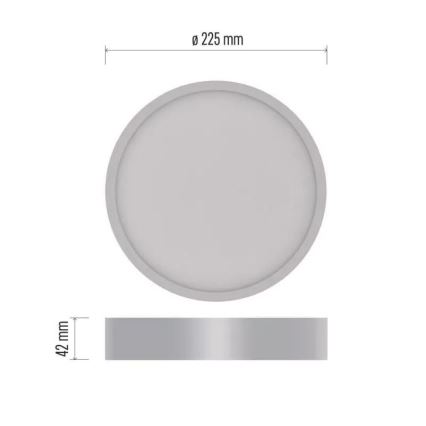 LED Φωτιστικό οροφής NEXXO LED/21W/230V 3000/3500/4000K δ. 22,5 cm λευκό