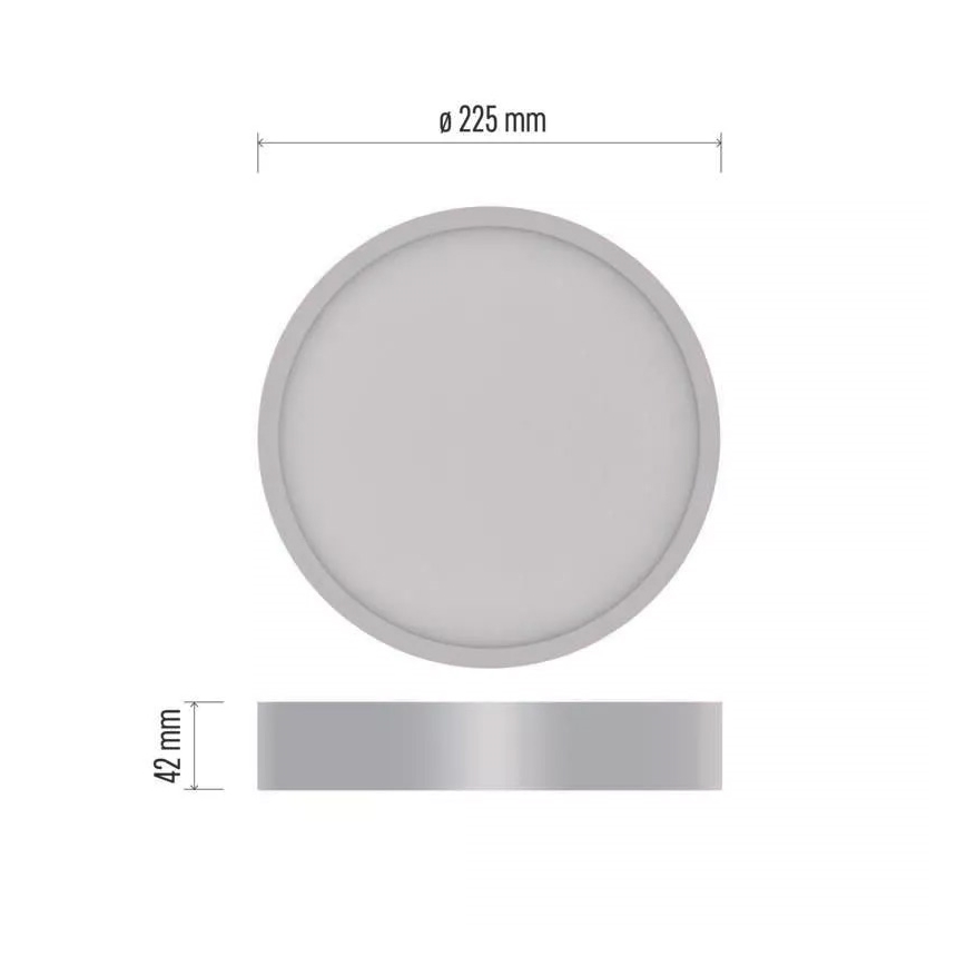 LED Φωτιστικό οροφής NEXXO LED/21W/230V 3000/3500/4000K δ. 22,5 cm λευκό