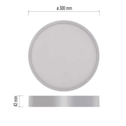 LED Φωτιστικό οροφής NEXXO LED/28,5W/230V 3000/3500/4000K δ. 30 cm λευκό