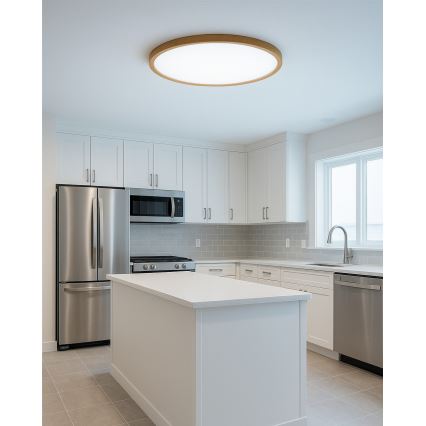 LED φωτιστικό οροφής LED/32W/230V 3000/4000/6500K Ø 40 cm μπεζ