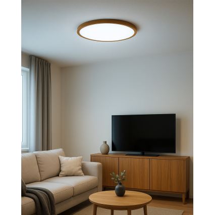 LED φωτιστικό οροφής LED/32W/230V 3000/4000/6500K Ø 40 cm μπεζ