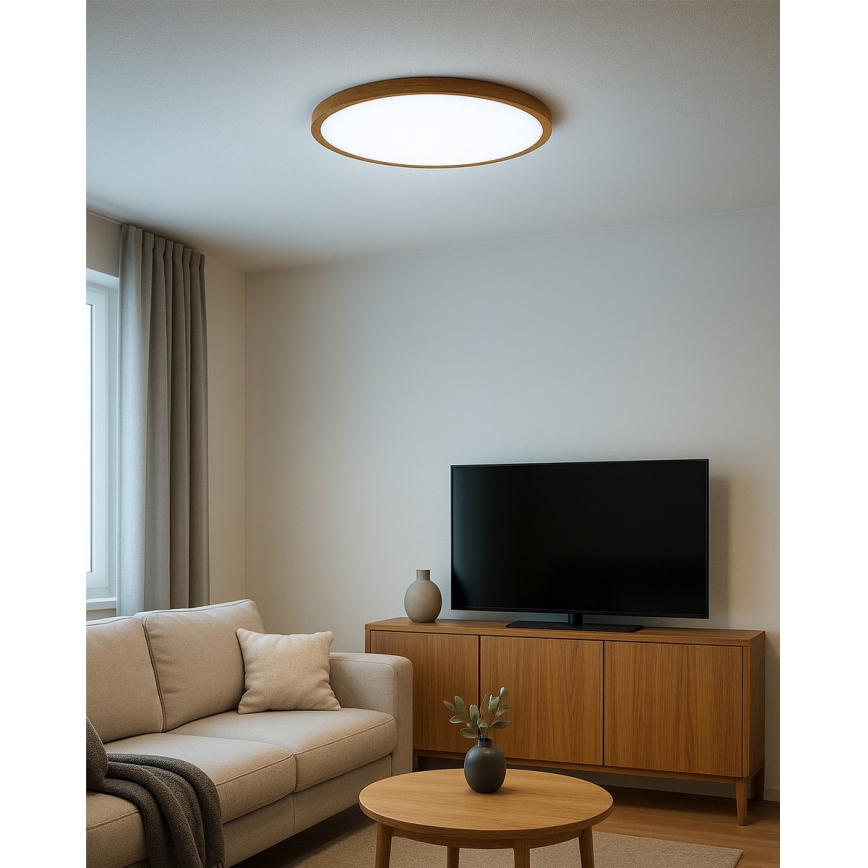 LED φωτιστικό οροφής LED/32W/230V 3000/4000/6500K Ø 40 cm μπεζ