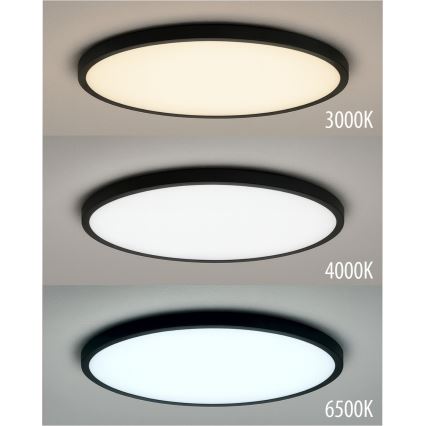 LED Φωτιστικό οροφής LED/32W/230V 3000/4000/6500K διάμ. 40 cm μαύρο