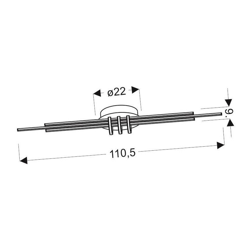 LED Φωτιστικό οροφής NAKSOS LED/40W/230V