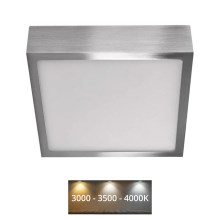 LED Φωτιστικό οροφής NEXXO LED/12,5W/230V 3000/3500/4000K 17x17 cm χρώμιο
