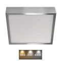 LED Φωτιστικό οροφής NEXXO LED/21W/230 3000/3500/4000K 22,5x22,5 cm χρώμιο
