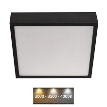 LED Φωτιστικό οροφής NEXXO LED/21W/230V 3000/3500/4000K 22,5x22,5 cm μαύρο
