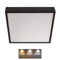 LED Φωτιστικό οροφής NEXXO LED/28,5W/230V 3000/3500/4000K 30x30 cm μαύρο