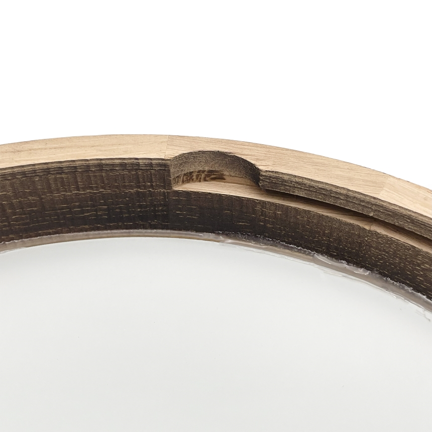 LED Φωτιστικό οροφής OAK SLIM LED/36W/230V 4000K Ø 37 cm δρυς/σκούρο καφέ