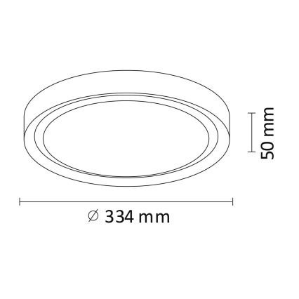 LED Φωτιστικό οροφής PERSE LED/15W/230V μαύρο