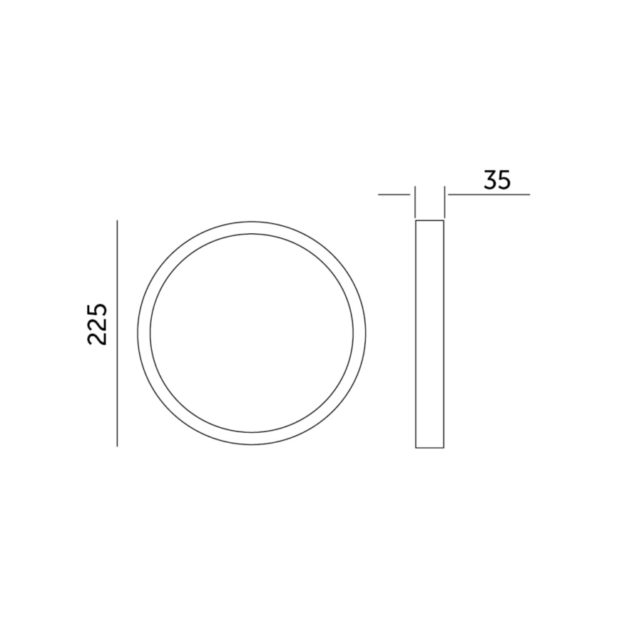LED Φωτιστικό οροφής SIGARO CIRCLE LED/18W/230V 4000K IP40
