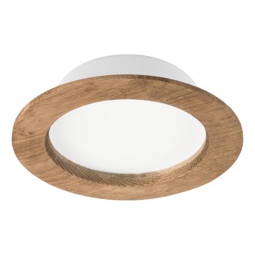 LED φωτιστικό οροφής WOODY SPOT LED/12,5W/230V 3000K καρυδιά Ø 16 εκ.