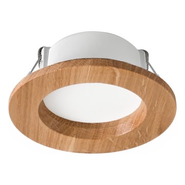 LED φωτιστικό οροφής WOODY SPOT LED/5,5W/230V 4000K δρυς ? 10 εκ.