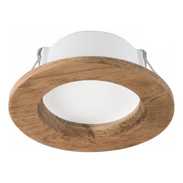 LED φωτιστικό οροφής WOODY SPOT LED/5,5W/230V 4000K καρυδιά Ø 10 εκ.