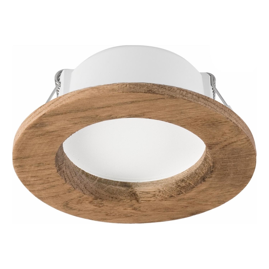 LED φωτιστικό οροφής WOODY SPOT LED/5,5W/230V 4000K καρυδιά Ø 10 εκ.