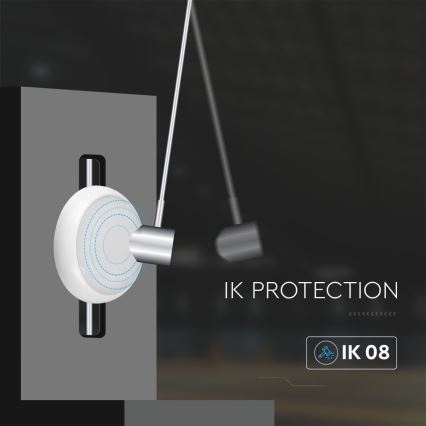 LED Φωτιστικό οροφής ασφαλείας με αισθητήρα LED/8W/16W/20W/230V IP65 3000/4000/6500K διάμετρος 32 cm