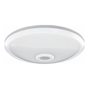 LED φωτιστικό οροφής με ανιχνευτή κίνησης και φωτοκύτταρο LED/12W/230V Ø 29 cm λευκό