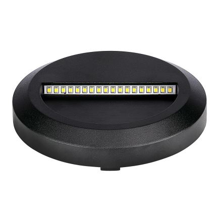 LED Φωτιστικό σκάλας εξωτερικού χώρου LED/2W/230V IP65 4000K μαύρο