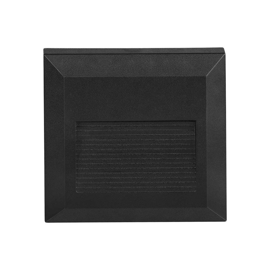 LED Φωτιστικό σκάλας εξωτερικού χώρου LED/2W/230V IP65 4000K μαύρο