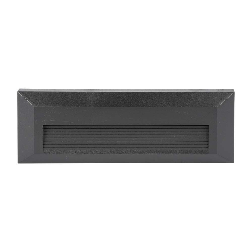LED Φωτιστικό σκάλας εξωτερικού χώρου LED/3W/230V IP65 3000K μαύρο