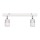 LED Φωτιστικό σποτ LED TUBSSON 2xGU10/4,8W/230V λευκό/γυαλιστερό χρώμιο