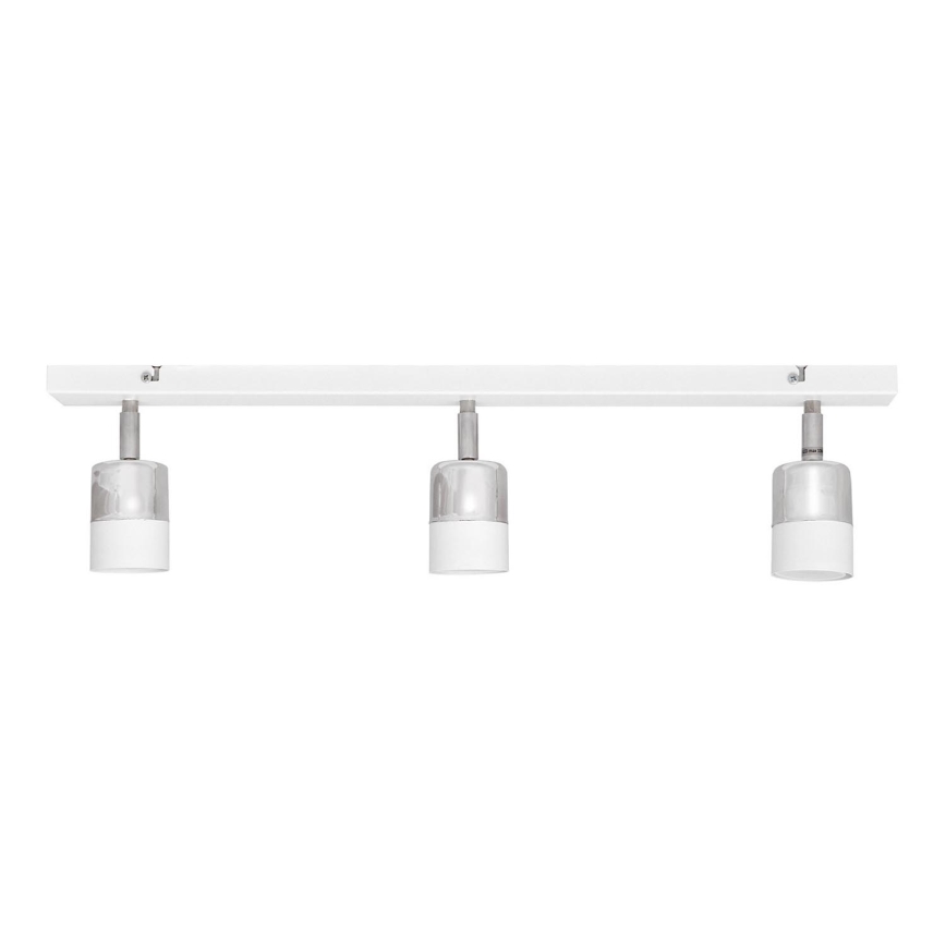 LED Φωτιστικό σποτ LED TUBSSON 3xGU10/4,8W/230V λευκό/γυαλιστερό χρώμιο