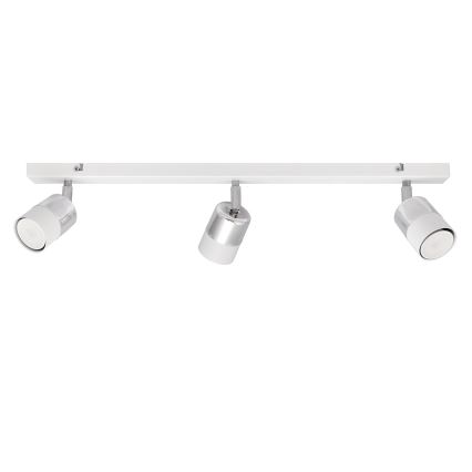LED Φωτιστικό σποτ LED TUBSSON 3xGU10/4,8W/230V λευκό/γυαλιστερό χρώμιο